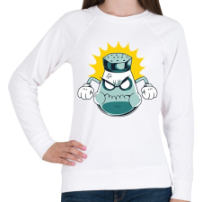 PRINTFASHION Sószóró - Női pulóver - Fehér női pulóver, kardigán