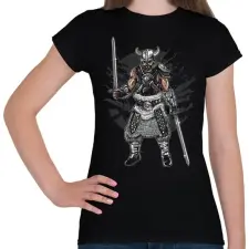 PRINTFASHION Sötét Viking - Női póló - Fekete női póló