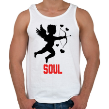 PRINTFASHION SOUL - Férfi atléta - Fehér atléta, trikó