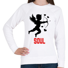 PRINTFASHION SOUL - Női pulóver - Fehér női pulóver, kardigán