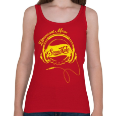 PRINTFASHION Sound Cola - Női atléta - Cseresznyepiros