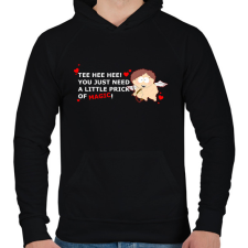 PRINTFASHION South park - Cupid Cartman - Férfi kapucnis pulóver - Fekete férfi pulóver, kardigán