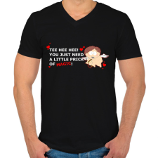 PRINTFASHION South park - Cupid Cartman - Férfi V-nyakú póló - Fekete férfi póló