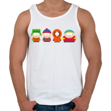 PRINTFASHION South Park - Férfi atléta - Fehér atléta, trikó