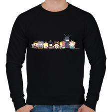 PRINTFASHION south park - mosómedve és barátai - Férfi pulóver - Fekete férfi pulóver, kardigán