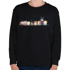 PRINTFASHION south park - mosómedve és barátai - Gyerek pulóver - Fekete gyerek pulóver, kardigán