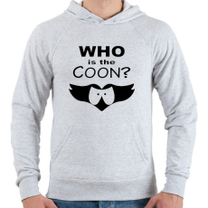 PRINTFASHION south park - who is the coon - Férfi kapucnis pulóver - Sport szürke