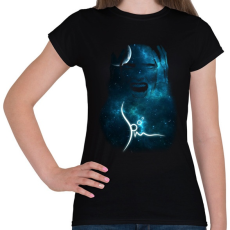 PRINTFASHION spacemascream-01.png - Női póló - Fekete