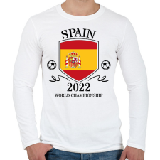 PRINTFASHION Spain 2022 - Férfi hosszú ujjú póló - Fehér férfi póló