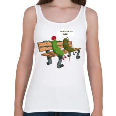 PRINTFASHION Spanok - Női atléta - Fehér