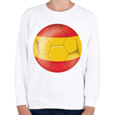 PRINTFASHION Spanyol labda - Gyerek pulóver - Fehér