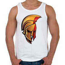 PRINTFASHION Sparta - Férfi atléta - Fehér atléta, trikó