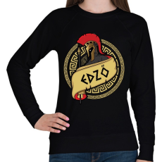 PRINTFASHION Spártai edző - Női pulóver - Fekete