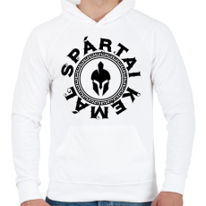 PRINTFASHION Spártai Kemál - Férfi kapucnis pulóver - Fehér