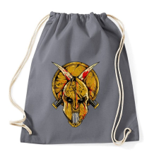 PRINTFASHION Spártai koponya - Sportzsák, Tornazsák - Grafitszürke tornazsák