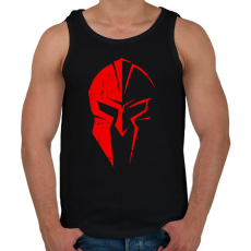 PRINTFASHION Spártai sisak (red) - Férfi atléta - Fekete