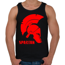 PRINTFASHION spartan - Férfi atléta - Fekete atléta, trikó