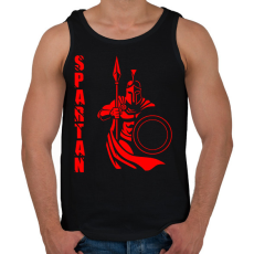 PRINTFASHION spartan - Férfi atléta - Fekete