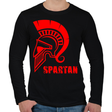 PRINTFASHION spartan - Férfi hosszú ujjú póló - Fekete férfi póló