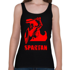 PRINTFASHION spartan - Női atléta - Fekete női trikó