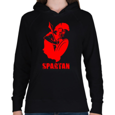 PRINTFASHION spartan - Női kapucnis pulóver - Fekete