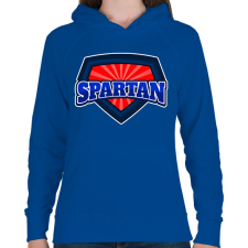 PRINTFASHION SPARTAN - Női kapucnis pulóver - Királykék női pulóver, kardigán