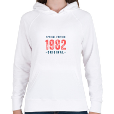 PRINTFASHION Special edition 1982 original - Női kapucnis pulóver - Fehér