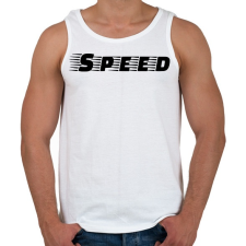 PRINTFASHION Speed - Férfi atléta - Fehér atléta, trikó
