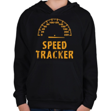 PRINTFASHION speed tracker - Gyerek kapucnis pulóver - Fekete gyerek pulóver, kardigán