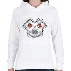 PRINTFASHION spikehead_1 - Női kapucnis pulóver - Fehér