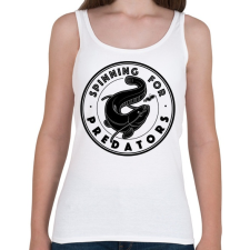 PRINTFASHION SpinningForPredators - Női atléta - Fehér női trikó