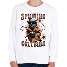 PRINTFASHION Spionero Golubiro - Gyerek pulóver - Fehér gyerek pulóver, kardigán