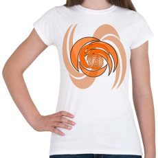 PRINTFASHION spiral1_orange - Női póló - Fehér