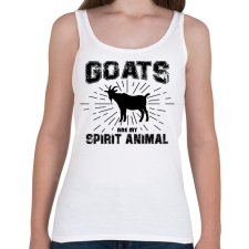 PRINTFASHION Spirit animal - Goat - Női atléta - Fehér női trikó