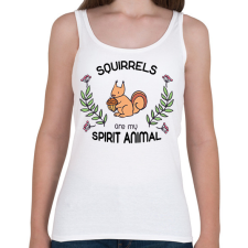 PRINTFASHION Spirit animal - mókus - Női atléta - Fehér női trikó