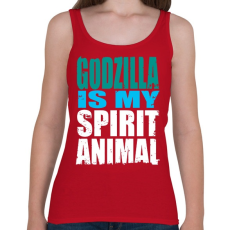 PRINTFASHION Spirit Animal - Női atléta - Cseresznyepiros