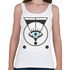 PRINTFASHION Spiritual eye - mindent látó szem - Női atléta - Fehér