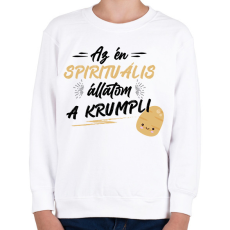 PRINTFASHION Spirituális állat - Gyerek pulóver - Fehér