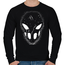 PRINTFASHION splatterhouse_white - Férfi pulóver - Fekete