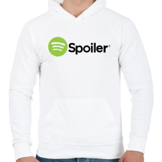 PRINTFASHION Spoiler - Férfi kapucnis pulóver - Fehér