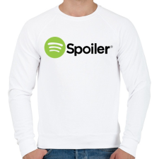 PRINTFASHION Spoiler - Férfi pulóver - Fehér férfi pulóver, kardigán