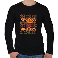 PRINTFASHION Spooky töki - Férfi hosszú ujjú póló - Fekete