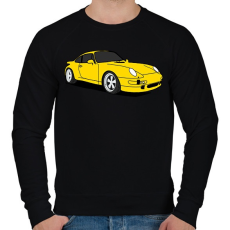 PRINTFASHION sport autó - Férfi pulóver - Fekete