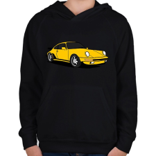 PRINTFASHION sport autó - Gyerek kapucnis pulóver - Fekete gyerek pulóver, kardigán
