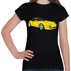 PRINTFASHION sport autó - Női póló - Fekete