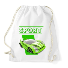 PRINTFASHION Sport autó  - Sportzsák, Tornazsák - Fehér tornazsák