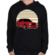 PRINTFASHION sport kocsi - Gyerek kapucnis pulóver - Fekete gyerek pulóver, kardigán