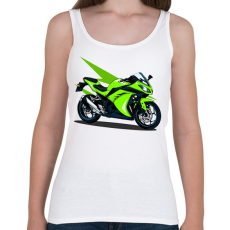 PRINTFASHION Sport motor  - Női atléta - Fehér