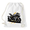 PRINTFASHION Sport motor  - Sportzsák, Tornazsák - Fehér