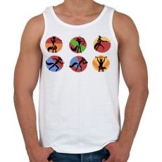 PRINTFASHION Sportosróka - Férfi atléta - Fehér